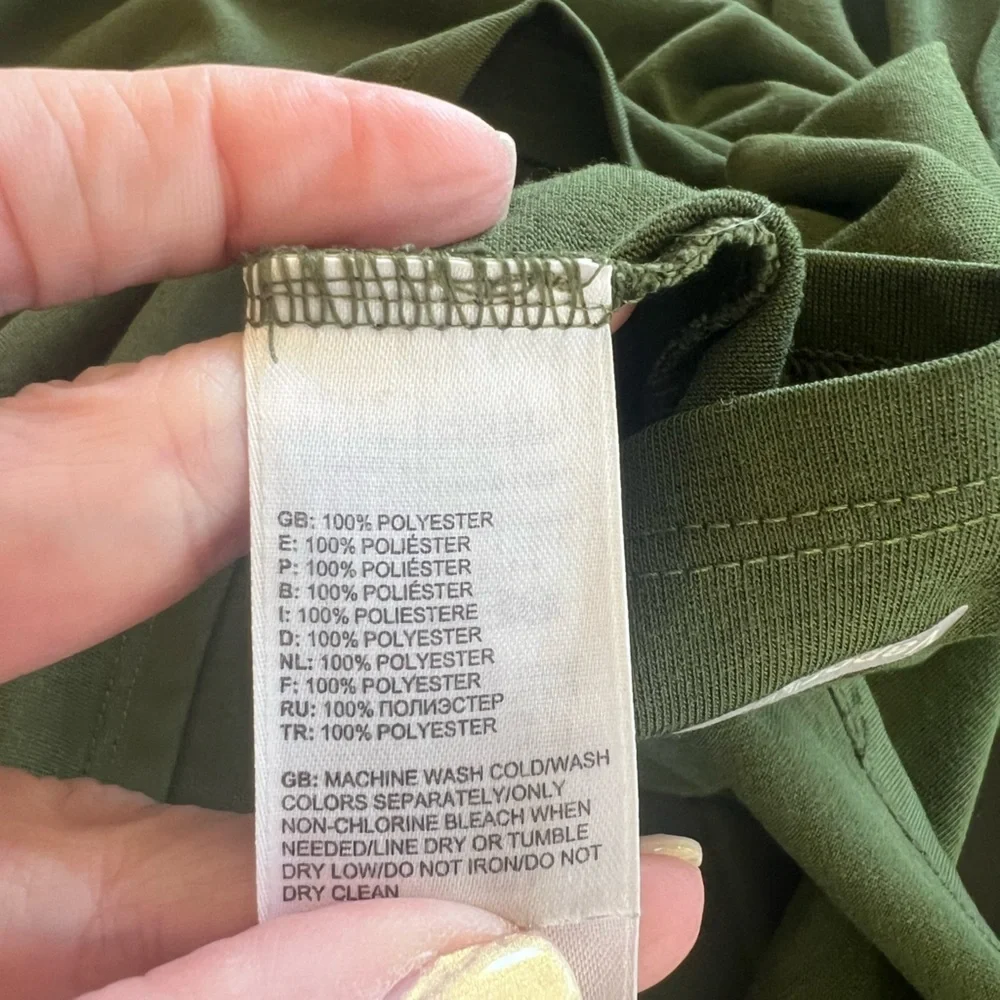 The North Face VaporWick Olive Green Long Sleeve Athletic Top